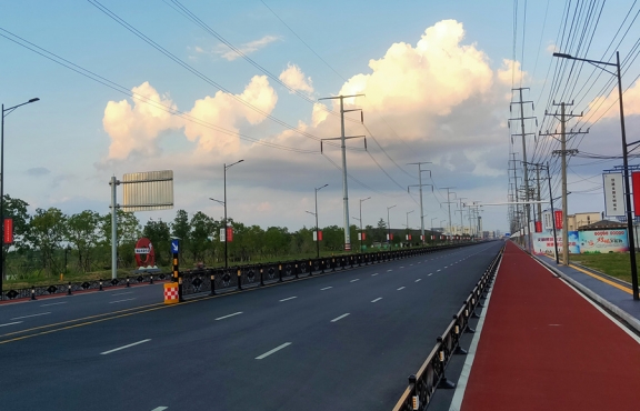 提升改造完成后的春順路，暢安舒美